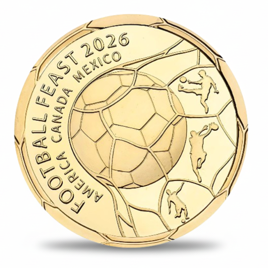 🏆 Flash Sale: 60% OFF ⚽Football Feast 2026 Coin – World Cup Collectible