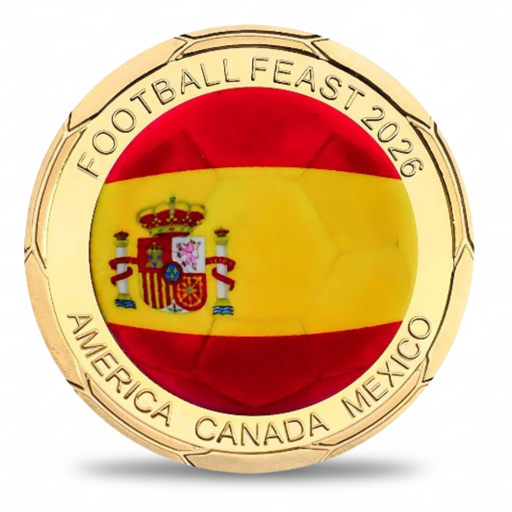 🏆 Flash Sale: 60% OFF ⚽Football Feast 2026 Coin – World Cup Collectible