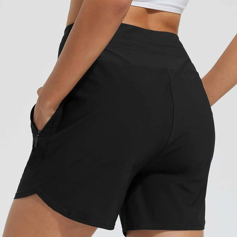 🌞Hot Sale 50% OFF🩳Women's 5" Swim Board Shorts High Waisted Quick Dry Swimming Bottoms